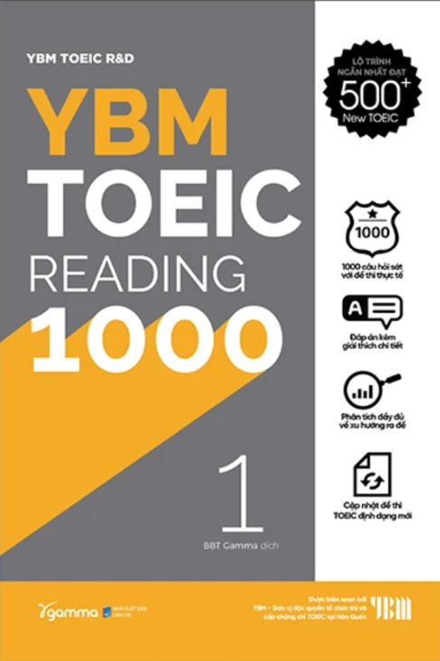 YBM Toeic Reading 1000 - vol 1 cover